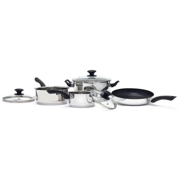 Starbasix 7-Piece Stainless Steel Cookware Set