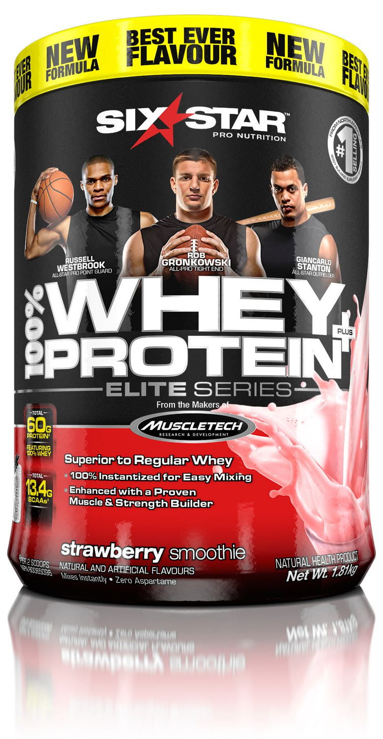 Six Star Elite Series Whey Protein Plus Strawberry Powder Walmart Canada