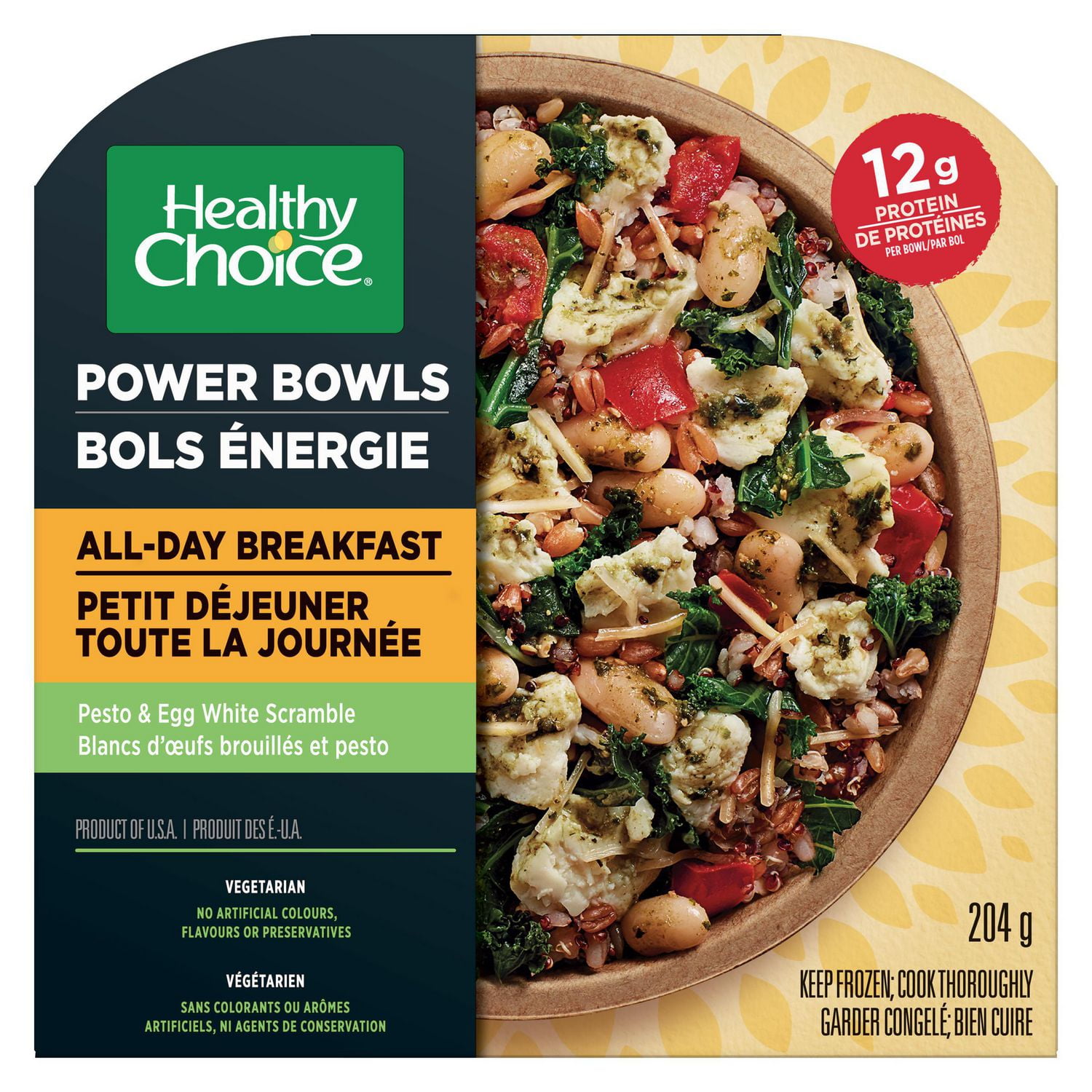 Healthy Choice Power Bowl Pesto & Egg White Scramble ...