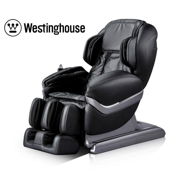 Chaise de massage Noire Westinghouse WES41-700S avec Repose-Pieds Escamotable et Articulé