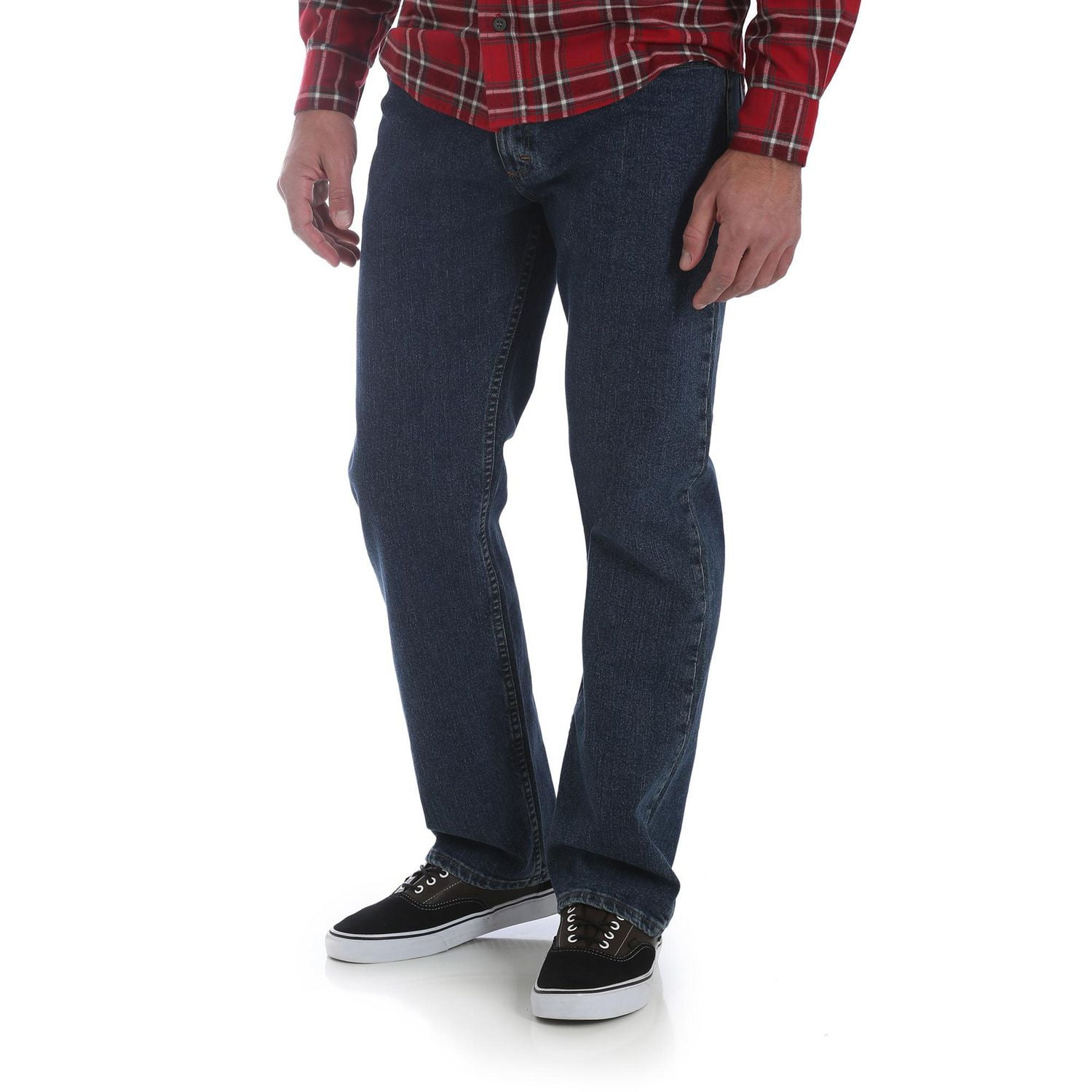 Wrangler Authentics Men's Regular Fit Comfort Flex Waist Jean, Black, 29W x  30L at  Men's Clothing store