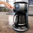 thumbnail image 4 of Black + Decker 12 Cup Programmable Coffeemaker, in Ombre Black, 4 of 6