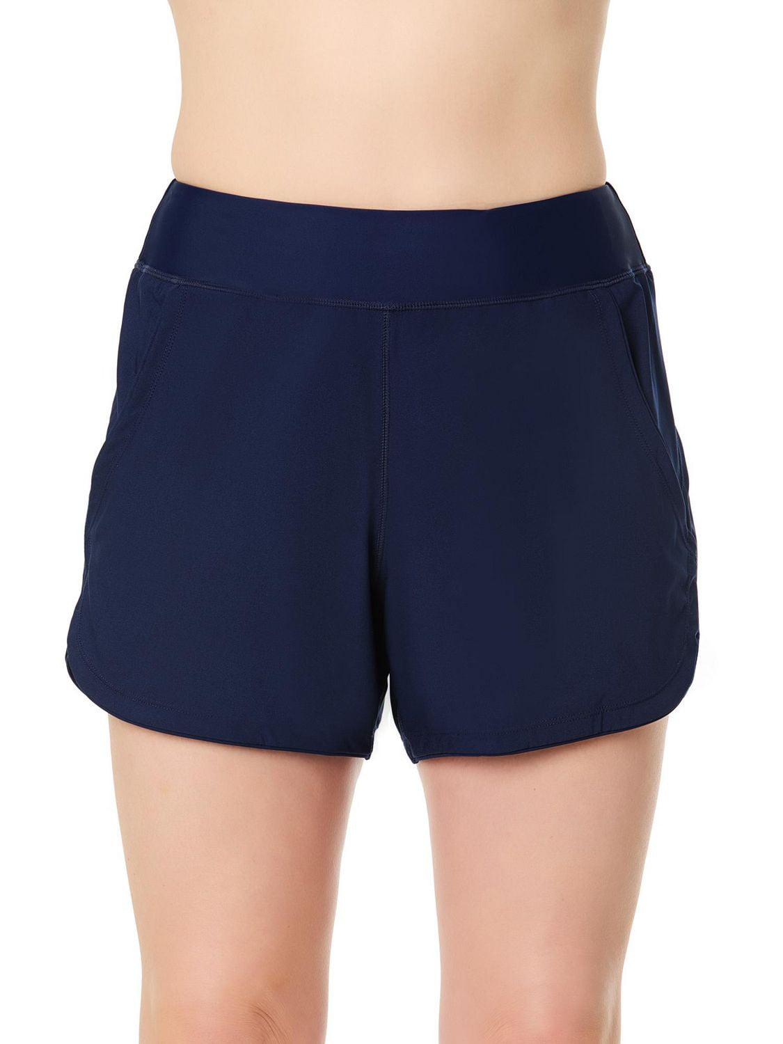 Lands' End Women's Size S-XXL Recycled Polyester Spandex Board Short with Pockets