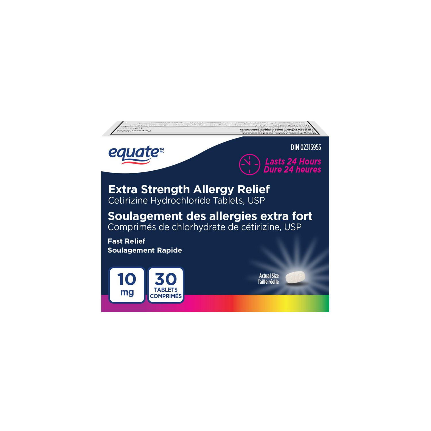 EQUATE EXTRA STRENGTH ALLERGY RELIEFCetirizine Hydrochloride Tablets