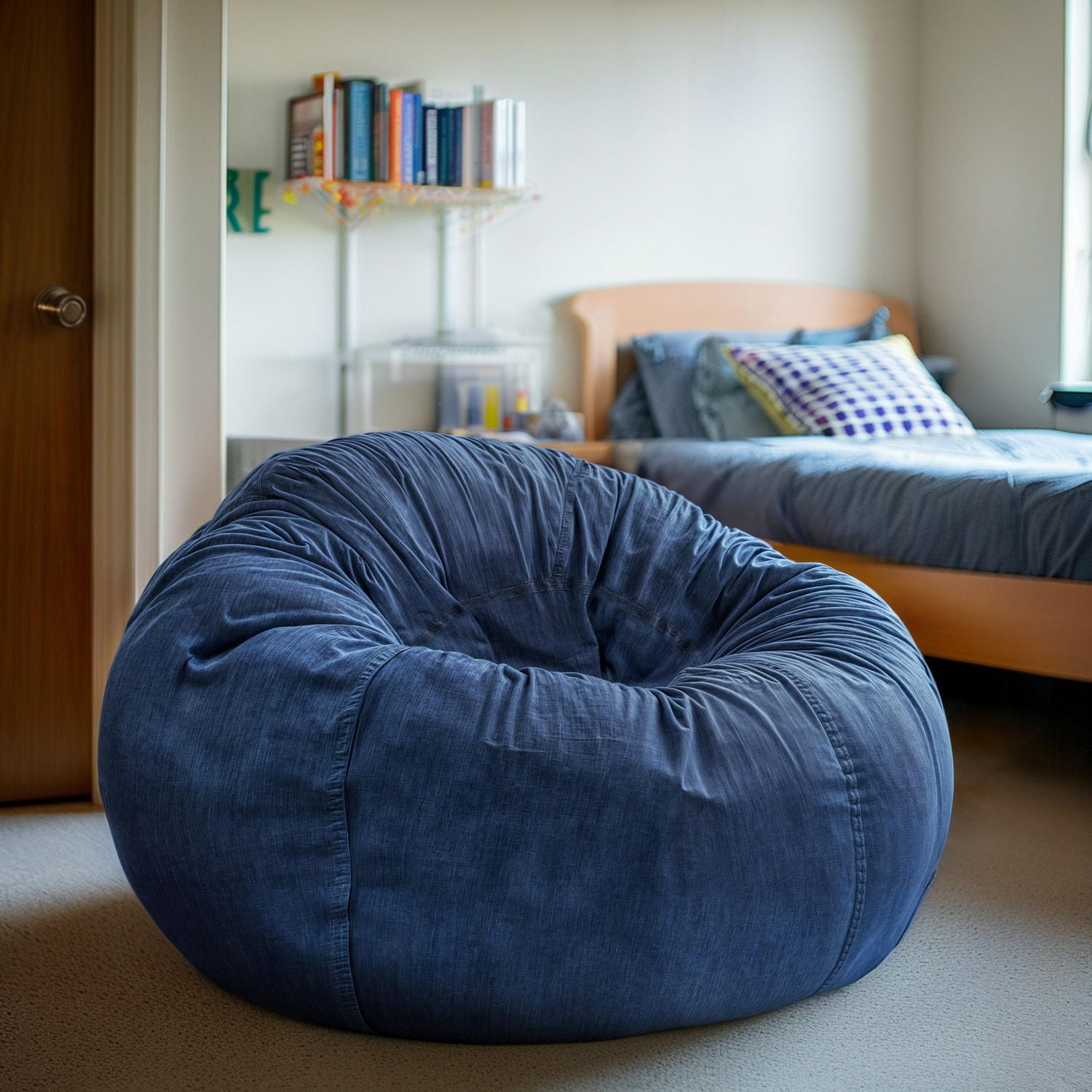 Oversized Denim Kids Bean Bag Chair Walmart