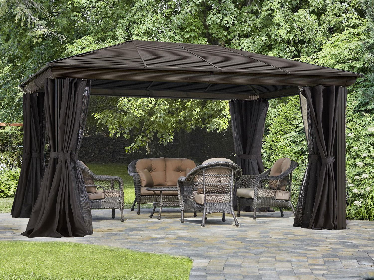 Metal discount gazebo walmart