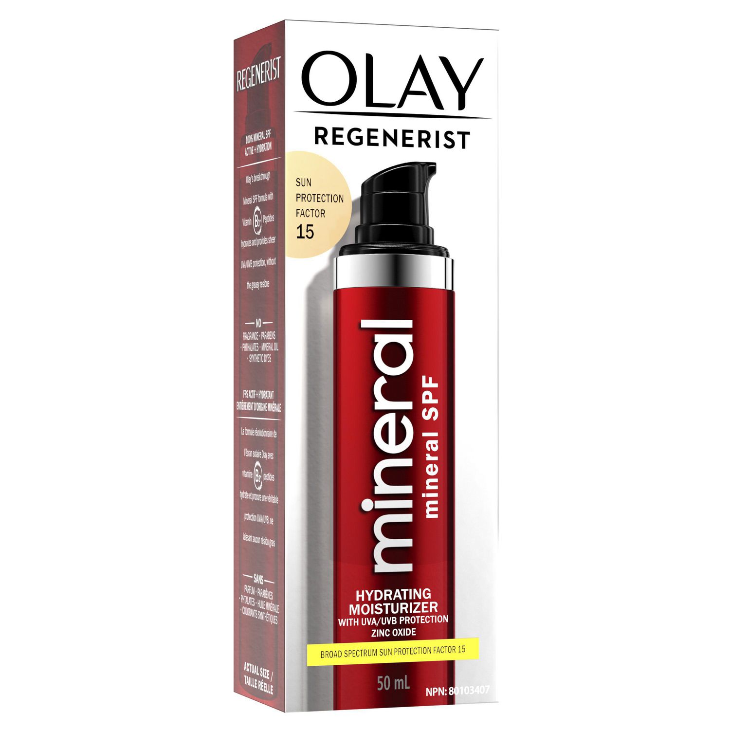 olay regenerist mineral sunscreen spf 15