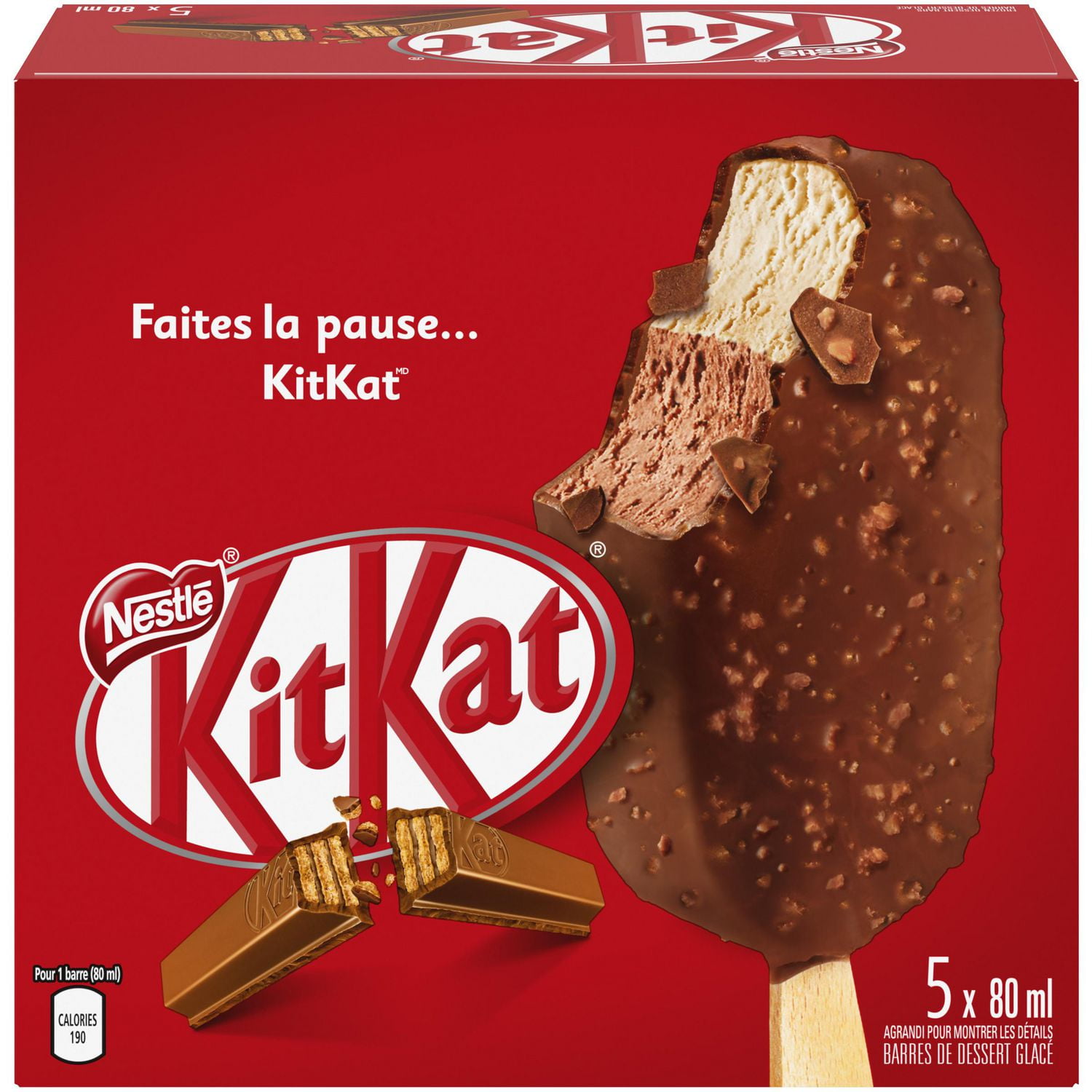 Nestle Kitkat Frozen Dessert Bars 5 X 80 Ml Walmart Canada