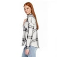 thumbnail image 2 of No Boundaries Women's Oversized Flannel Shirt, 2 of 6