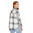thumbnail image 3 of No Boundaries Women's Oversized Flannel Shirt, 3 of 6