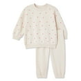 thumbnail image 1 of Ensemble 2 pièces avec chandail en molleton George pour bébés filles, 1 of 2