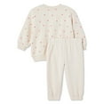 thumbnail image 2 of Ensemble 2 pièces avec chandail en molleton George pour bébés filles, 2 of 2