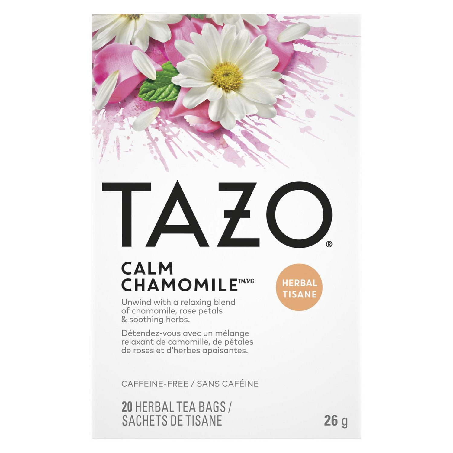Tazo Calm Chamomile Herbal Tea Walmart Canada