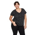 thumbnail image 1 of George Women's Plus V-Neckline Tee, 1 of 6