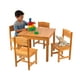 KidKraft Table de ferme et 4 chaises - Coloris naturel – image 2 sur 5