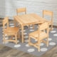 KidKraft Table de ferme et 4 chaises - Coloris naturel – image 4 sur 5