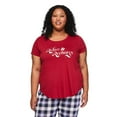 thumbnail image 1 of George Women's Plus Scoop Neckline Sleep Tee, 1 of 6