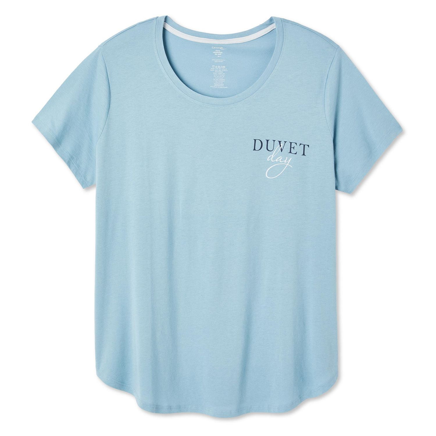 T-shirt de nuit encolure dégagée George Plus pour femmes