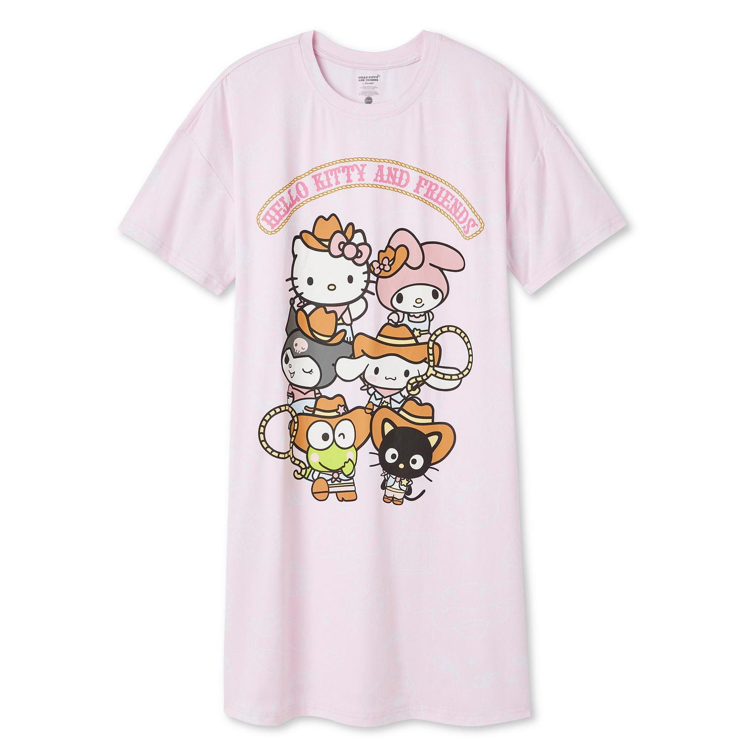 Chemise de nuit Hello Kitty et ses amis pour femmes