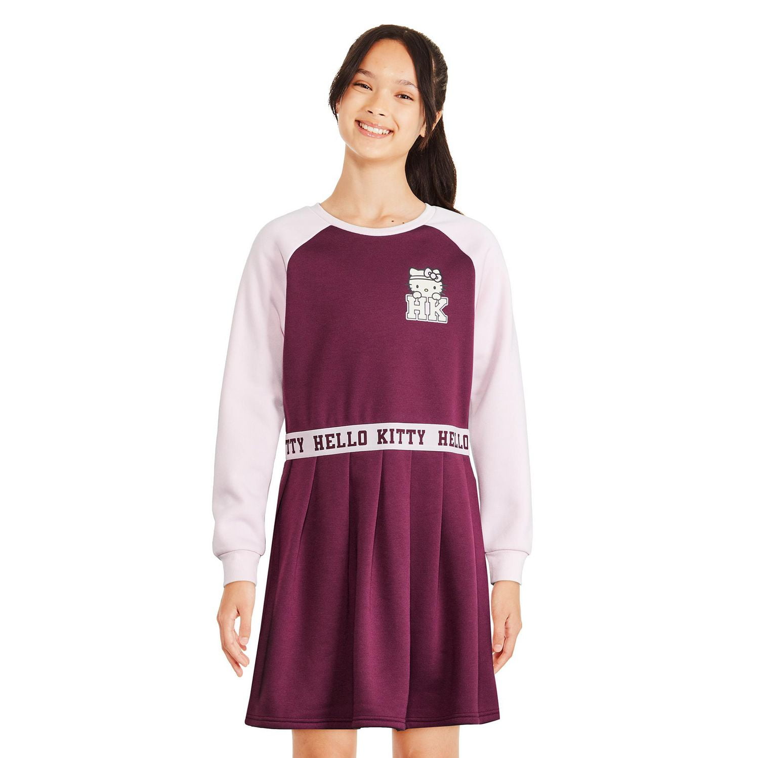 Hello Kitty Girls' Long Sleeve Dress