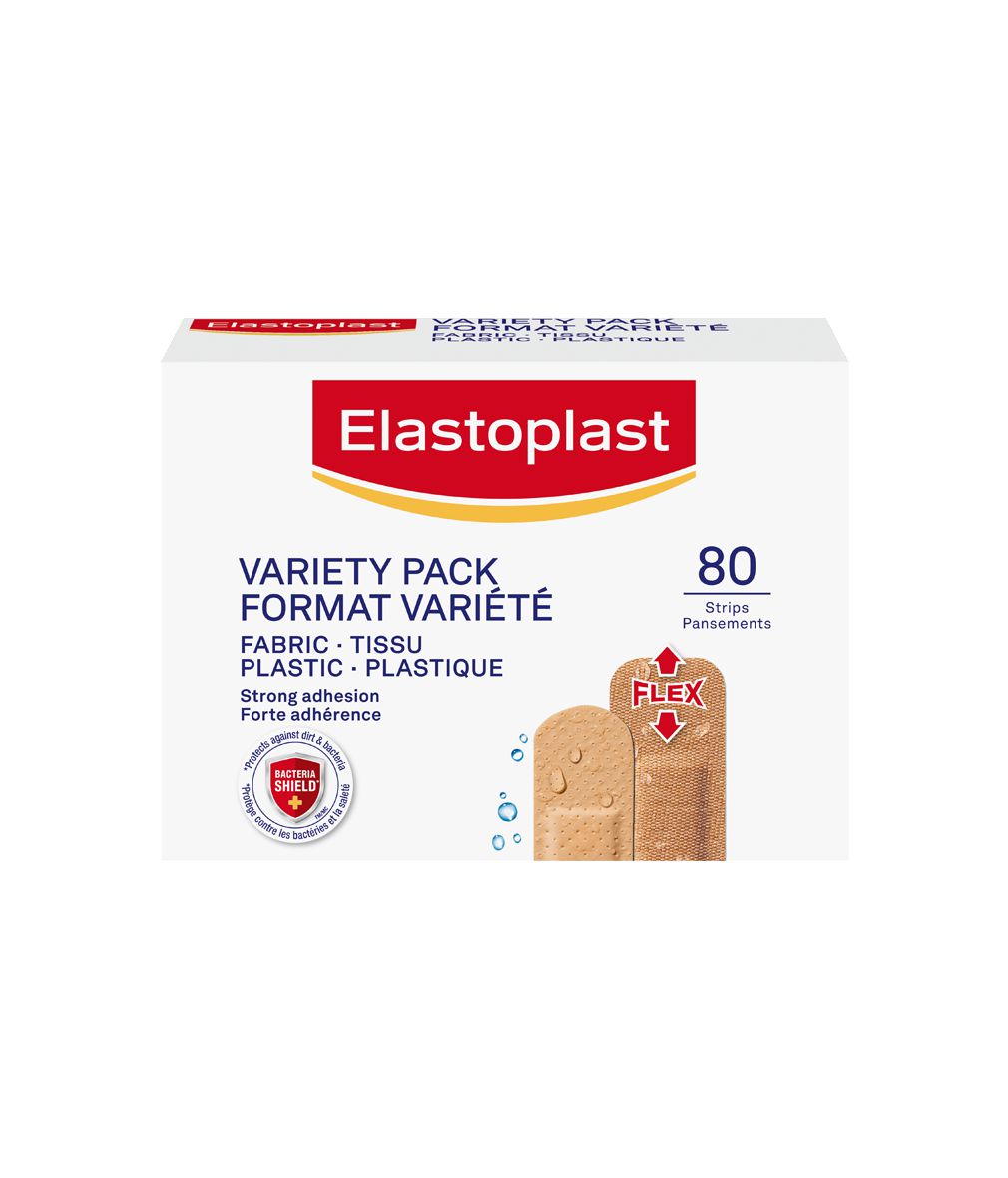 ELASTOPLAST Pansements en tissu + plastique , format assortis