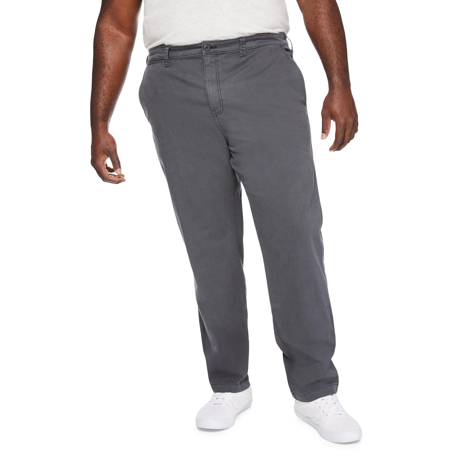 Pantalon en coutil coupe droite coton George Plus pour hommes