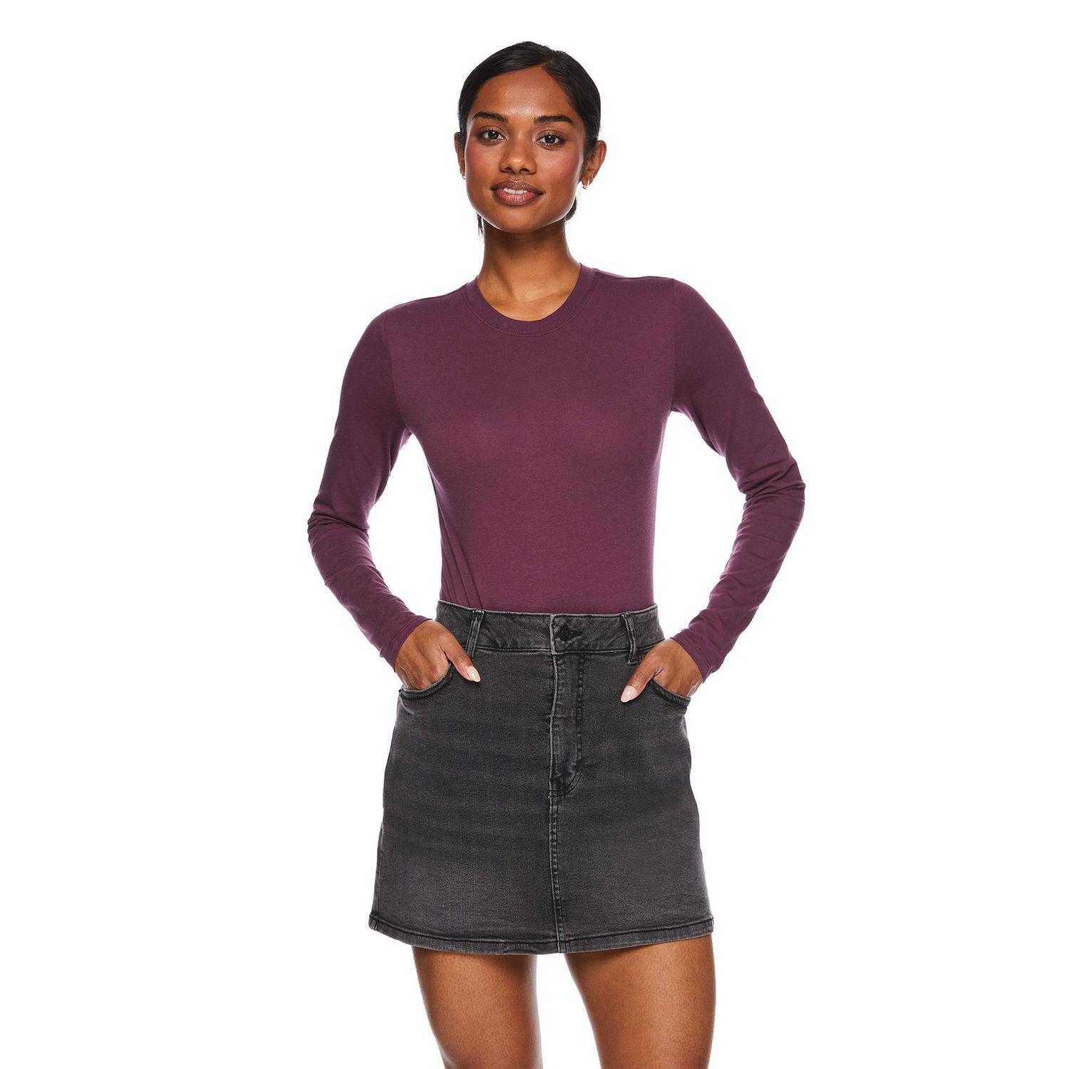 Justaucorps avec encolure ras du cou George pour femmes Tailles TP–TTG