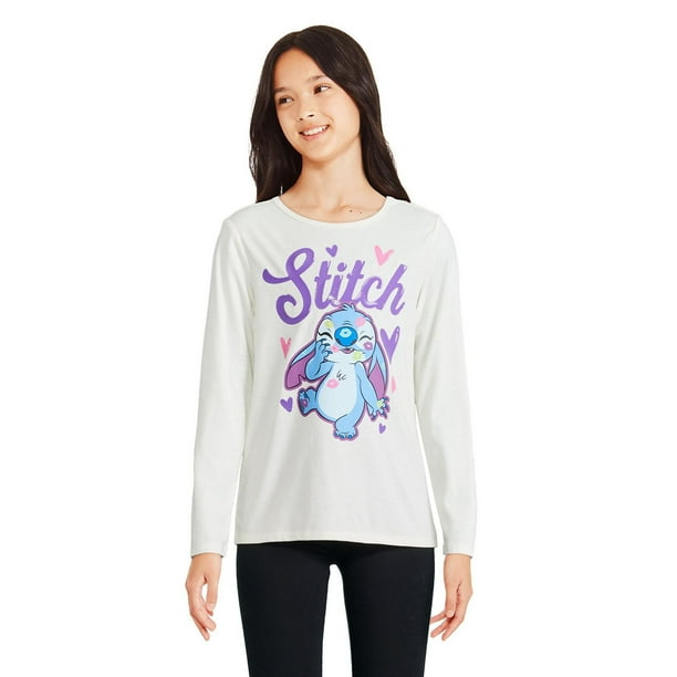 T-Shirt Disney Lilo Et Stitch Pour Fille Chemise à Manches Longues