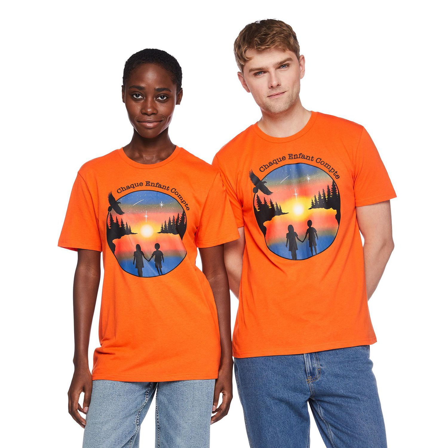 Indigenous Proud Adult Gender Inclusive Tee - French, Sizes S-2XL