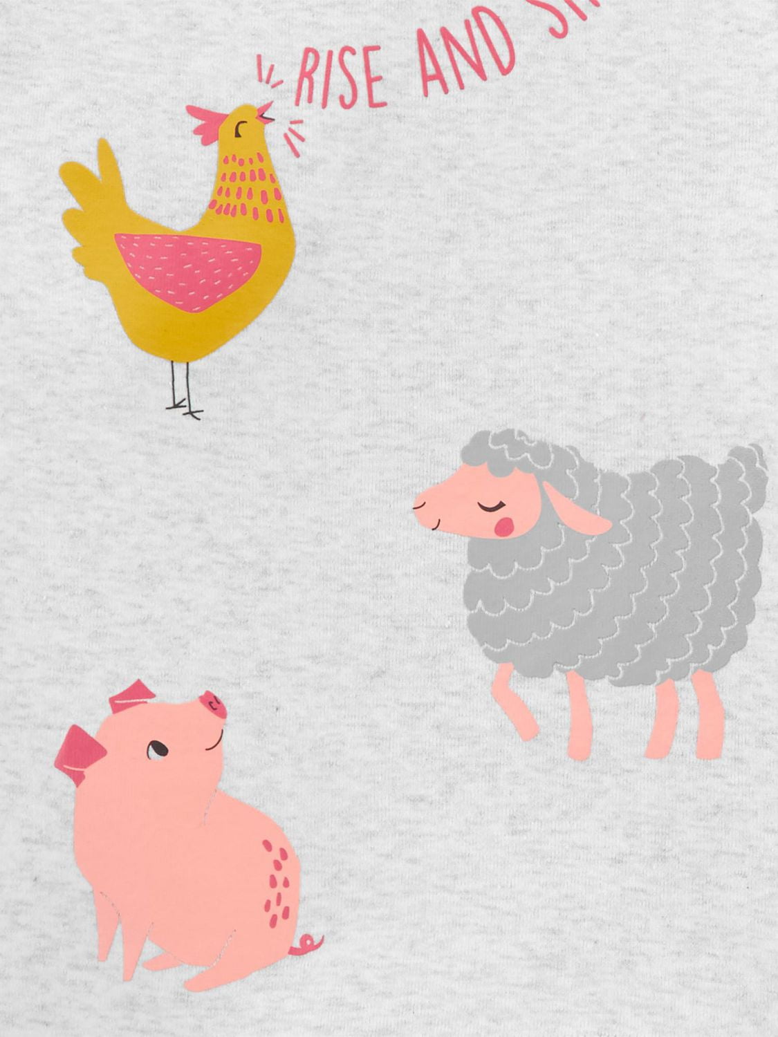 Child of Mine made by Carter's Infant Girls' Cotton 4-Piece Pajama - Chicken