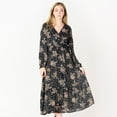 thumbnail image 2 of DV L/S wrap V-neck maxi dress, 2 of 6