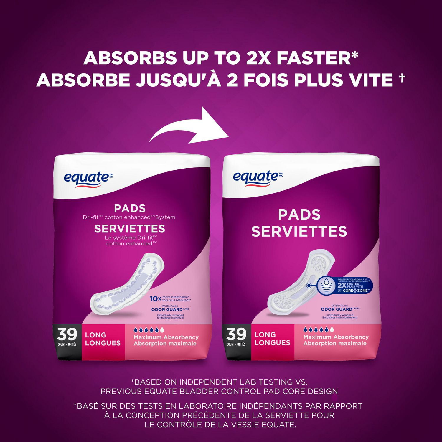 Equate Maximum Absorbency Bladder Control Pads
