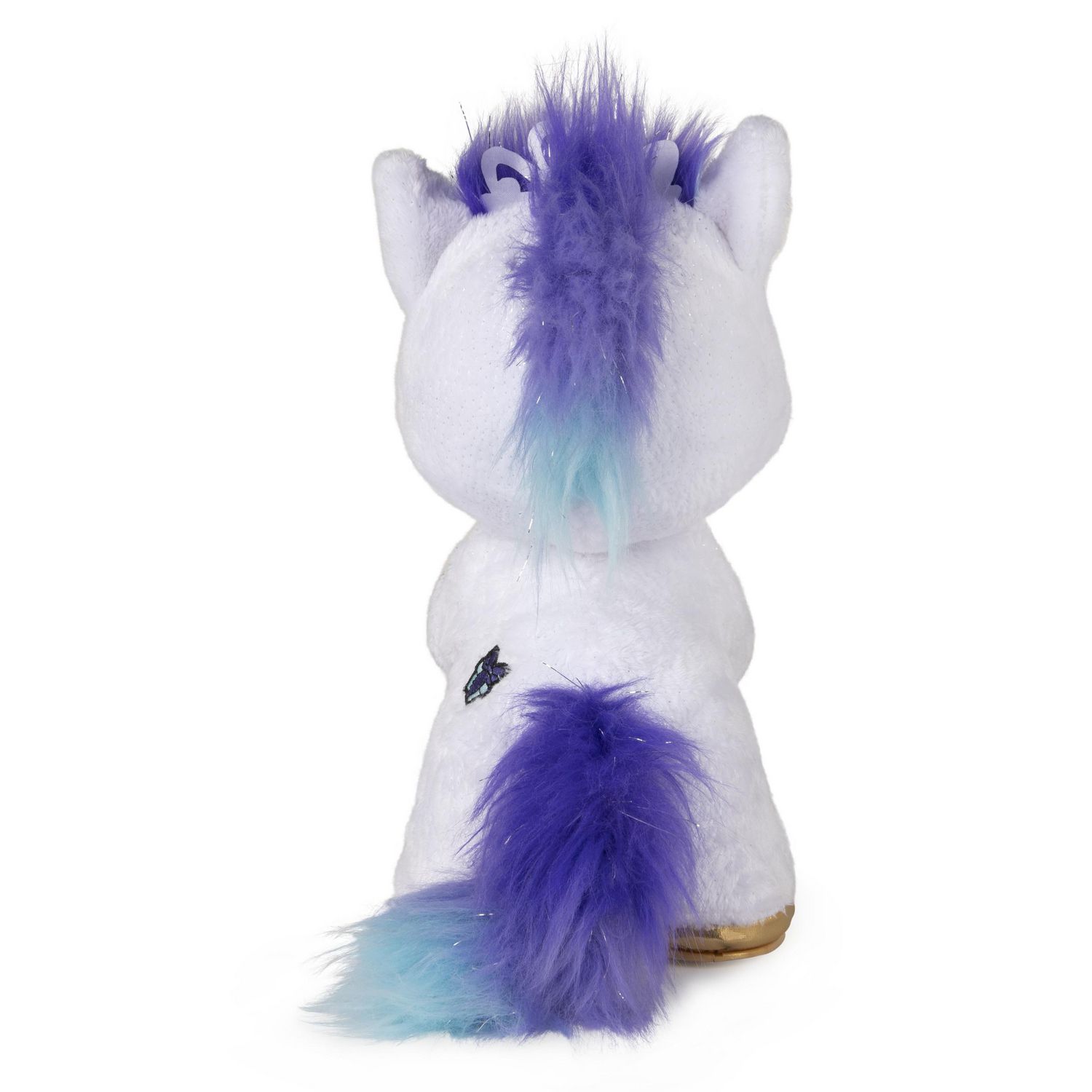 Present Pets, Unicorn Interactive Plush Toy with Bonus Comb, Light