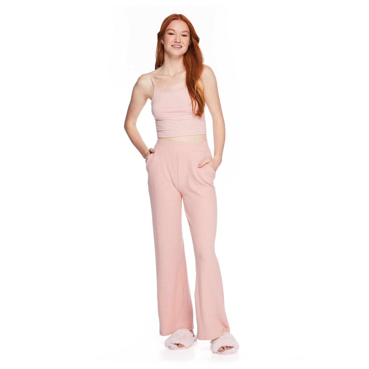 No Boundaries Women's Waffle Knit Pant