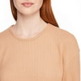 thumbnail image 4 of No Boundaries Women's Waffle Knit Tee, 4 of 6