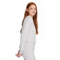 thumbnail image 2 of No Boundaries Women's Waffle Knit Tee, 2 of 6