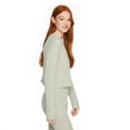thumbnail image 2 of No Boundaries Women's Waffle Knit Tee, 2 of 6