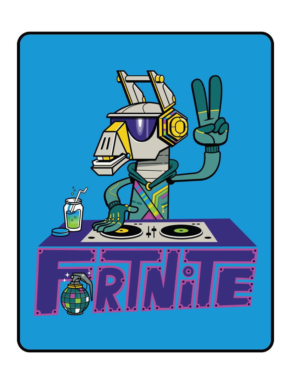 Fortnite DJ Yonder Fleece Throw