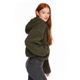 thumbnail image 2 of No Boundaries Women's Cropped Sherpa Jacket, 2 of 6