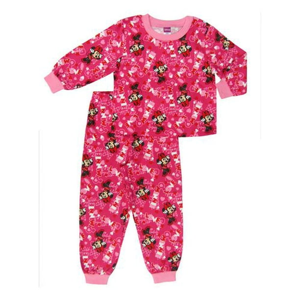Pyjama Disney 2pc en flannel pour filles toutes petites