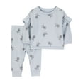 thumbnail image 1 of Carter's Child of Mine Baby Girls' 2-Piece Set - Blue Floral, 1 of 3