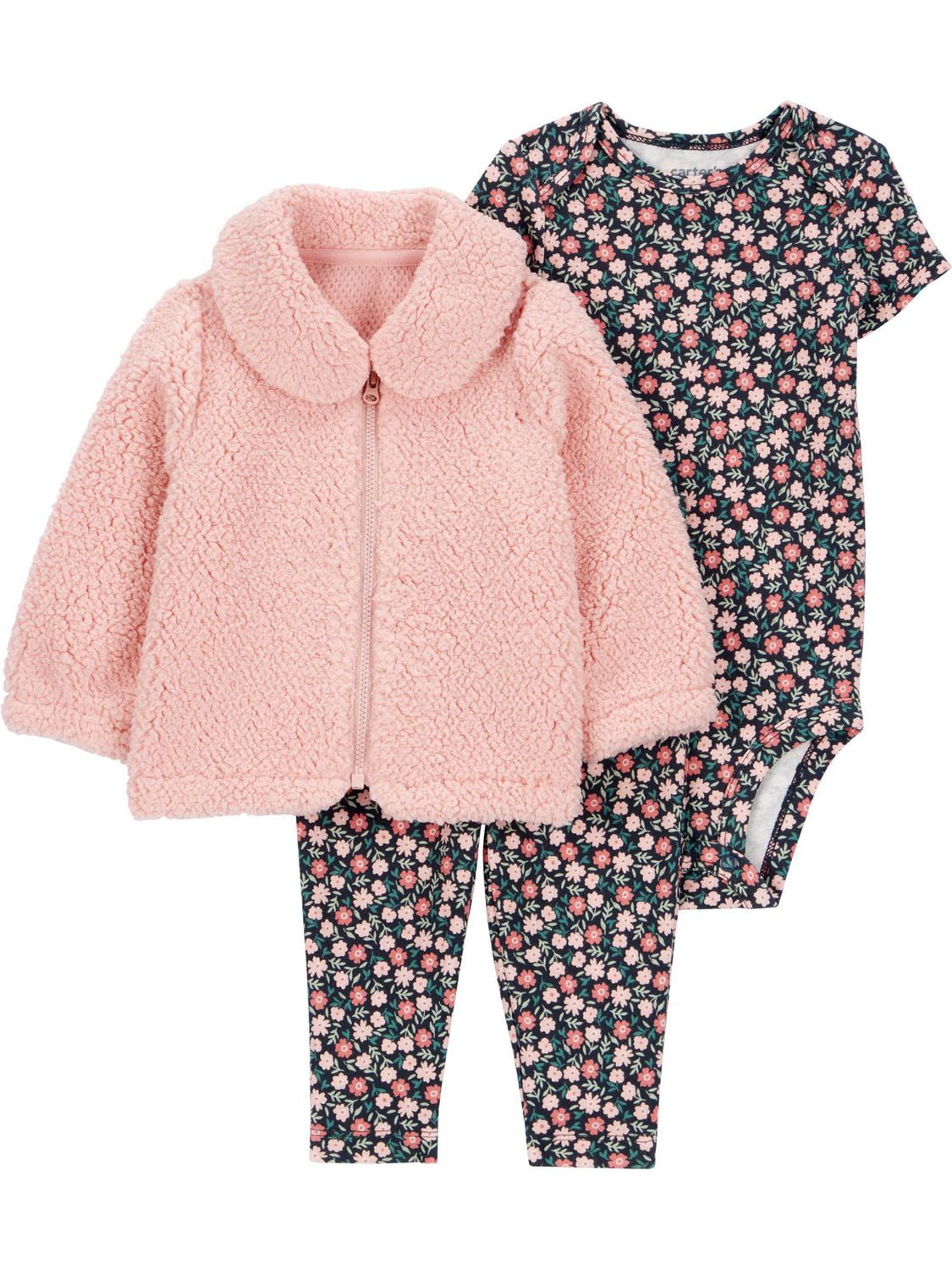 Carter's Child of Mine Baby Girls' Cardigan Set - Pink Floral