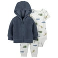 thumbnail image 1 of Carter's Child of Mine Baby Boys' Cardigan Set - Blue Transportation, 1 of 7