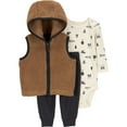 thumbnail image 1 of Carter's Child of Mine Baby Boys' Vest Set - Brown Vest, 1 of 7