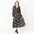 thumbnail image 1 of DV L/S wrap V-neck maxi dress, 1 of 6