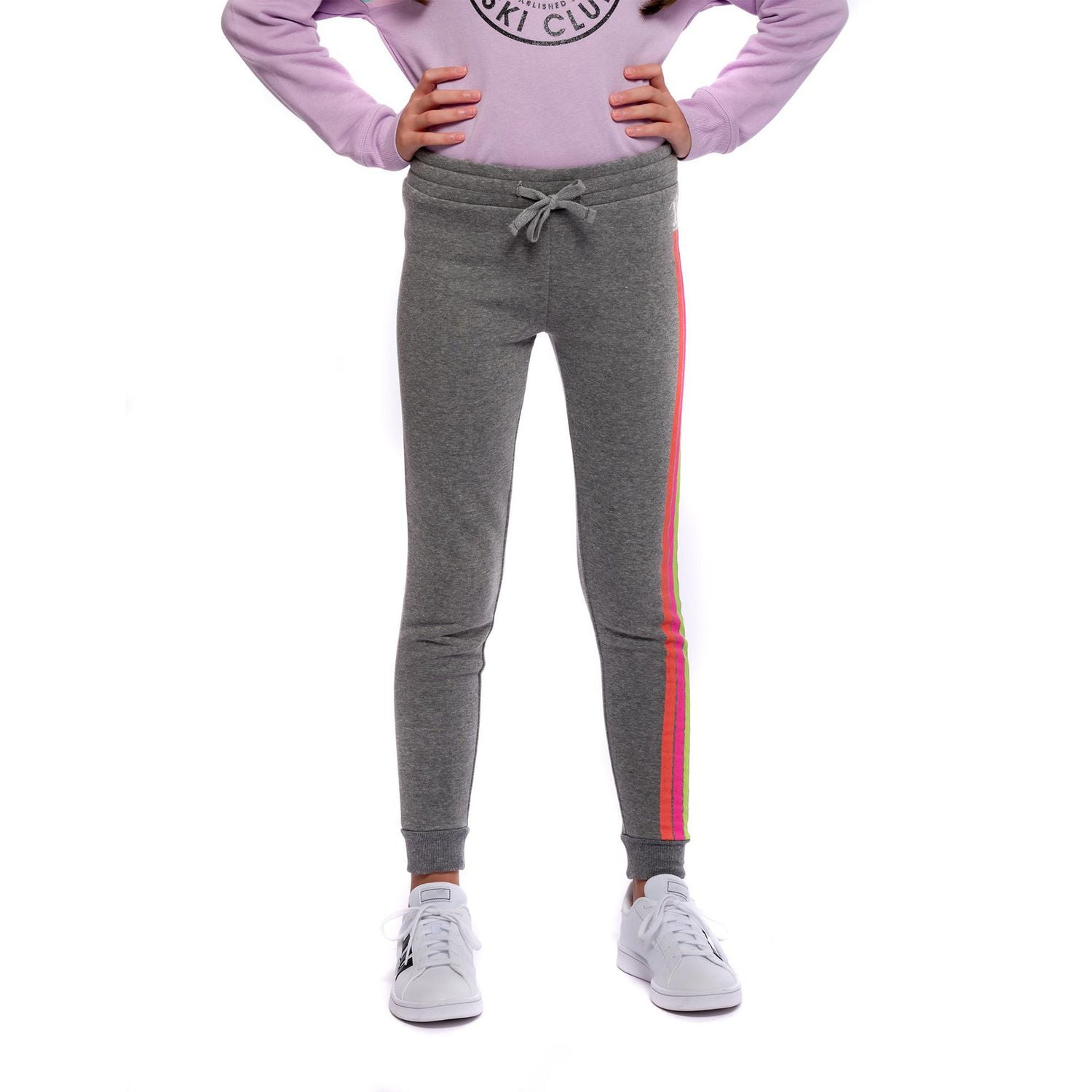 Girls Justice Stripe Down Jogger