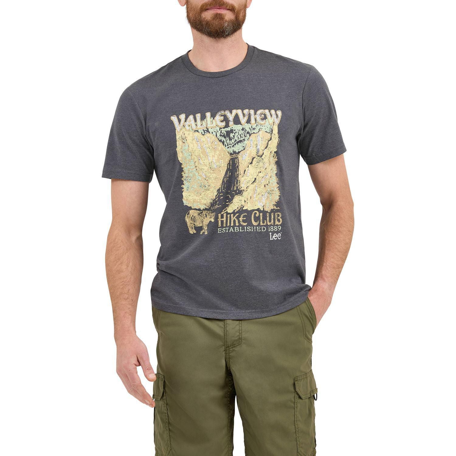 ◆LEE◆ Bottle graphic man to man light gray Bruce Lee on Turntables Graphic T-Shirt – The Coop Ink