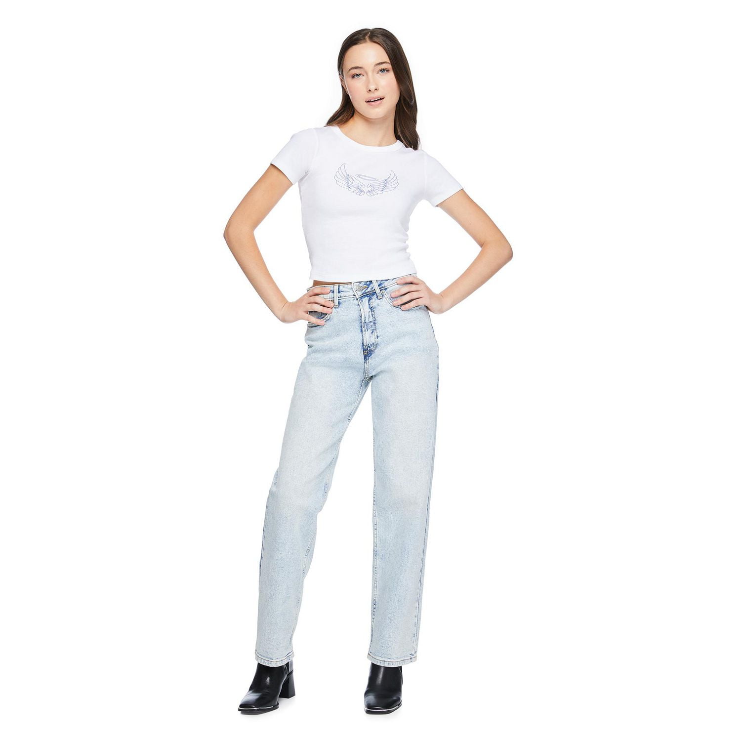 No Boundaries Women's Short Sleeve Tee