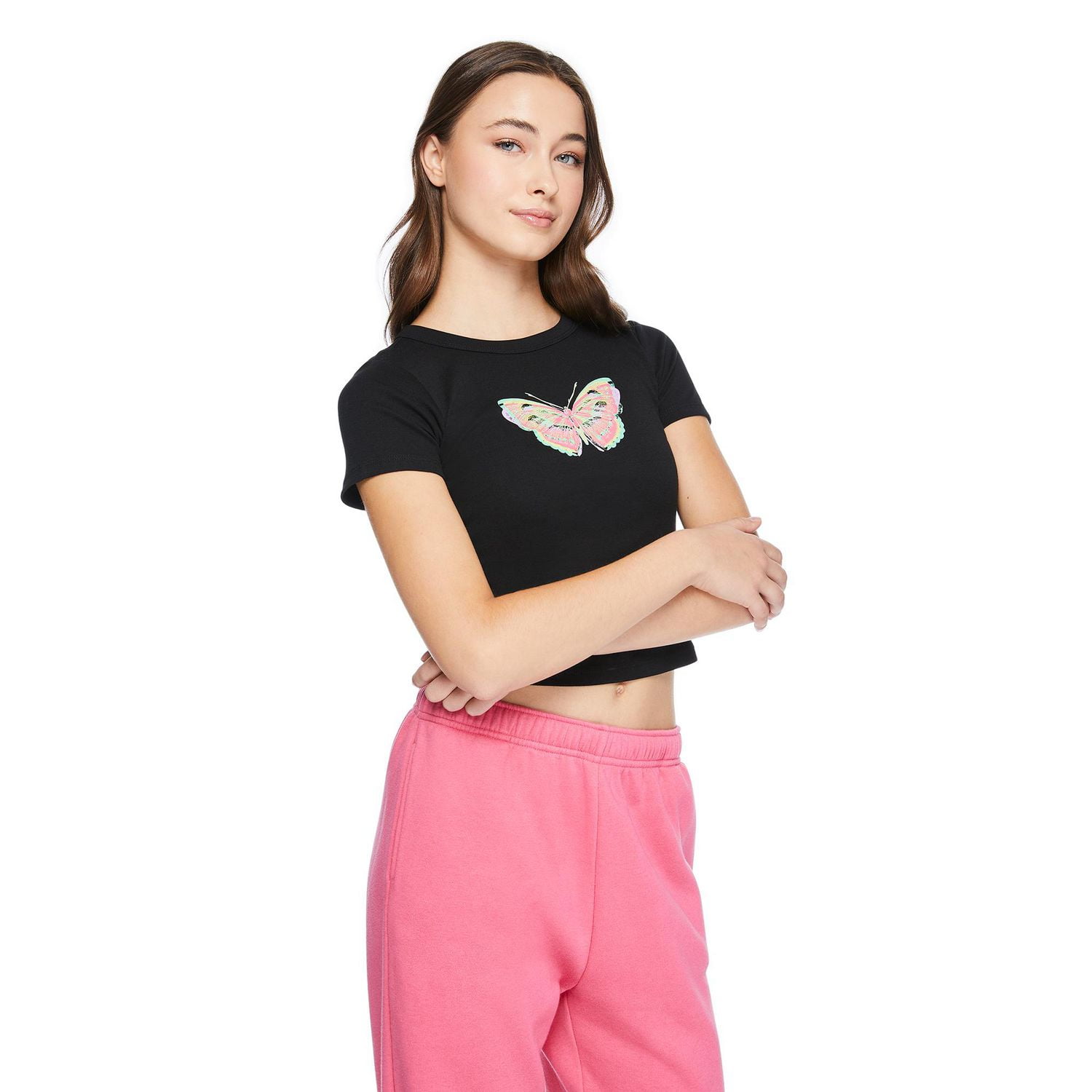 No Boundaries Women's Short Sleeve Tee