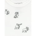 thumbnail image 4 of Carter's Child of Mine Baby Boys' Cardigan Set - Red Check Moose, 4 of 7